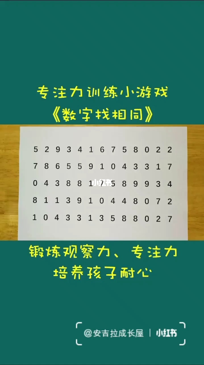 幼儿专注力训练游戏3岁_2岁幼儿专注力训练游戏_幼儿专注力游戏